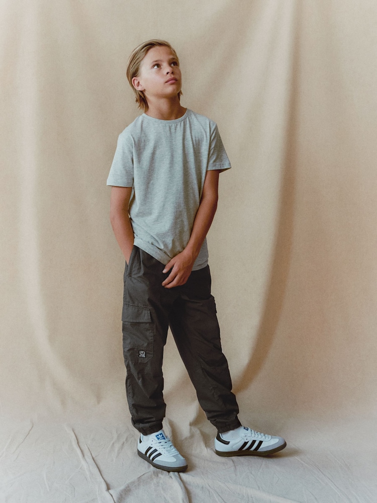 Charcoal Grey Cargo Trousers (3-16yrs) - Image 1 of 8