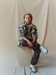 Charcoal Grey Cargo Trousers (3-16yrs) - Image 3 of 8