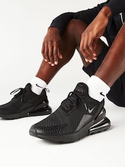 Nike Black Air Max 270 Trainers - Image 1 of 11