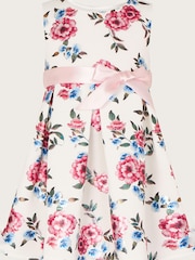 Monsoon Baby Natural Pansy Foil Scuba Dress - Image 1 of 3