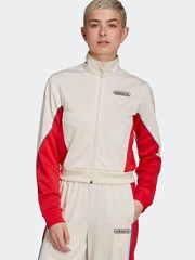 adidas Originals White Retro Luxury Track Top - Image 1 of 6