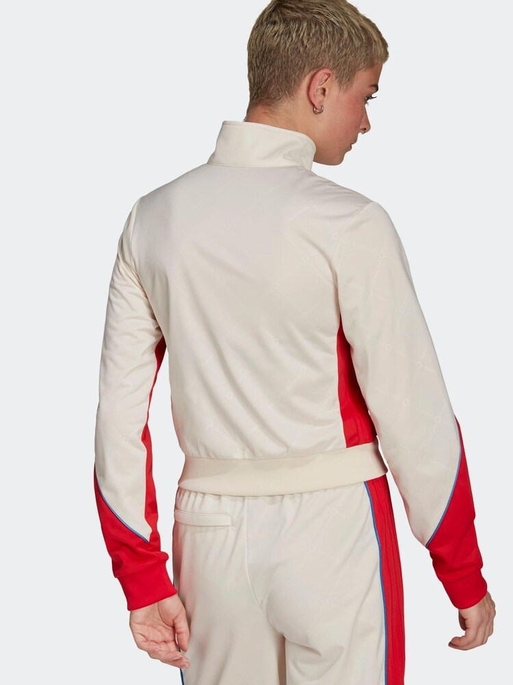 adidas Originals White Retro Luxury Track Top - Image 2 of 6