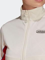 adidas Originals White Retro Luxury Track Top - Image 4 of 6