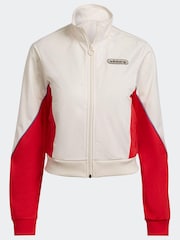 adidas Originals White Retro Luxury Track Top - Image 6 of 6