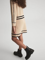 Reiss Camel Layla 9-12 yrs Knitted Mini Dress - Image 5 of 6