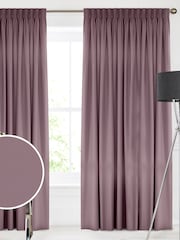 Mauve Purple Montero Velvet Made To Measure Curtains - Image 1 of 9