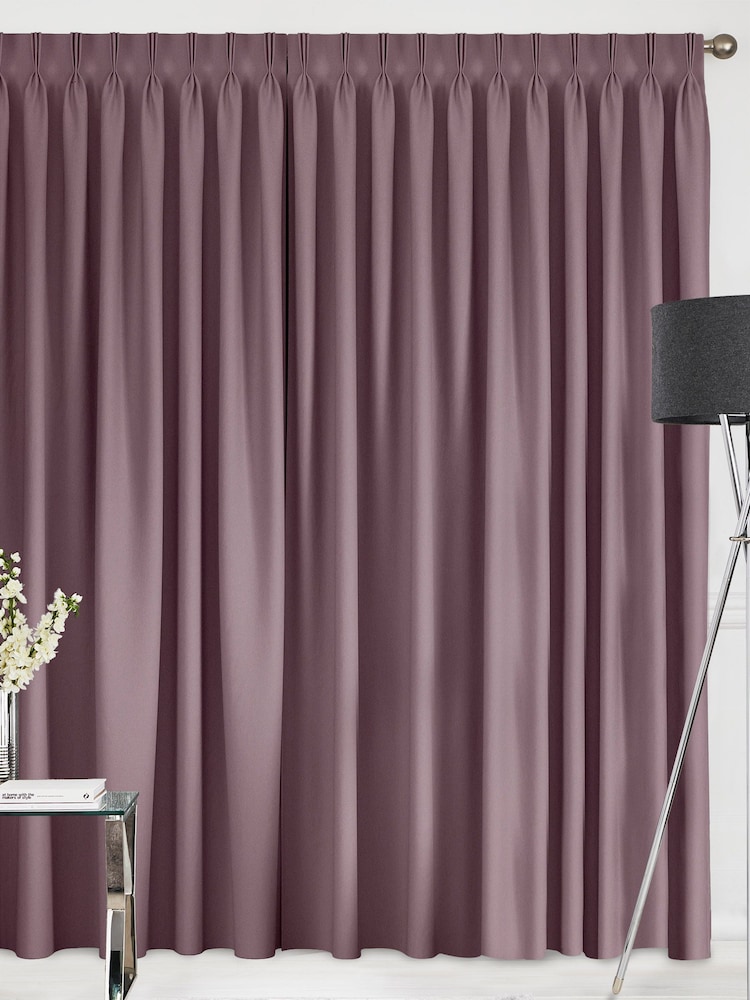 Mauve Purple Montero Velvet Made To Measure Curtains - Image 2 of 9