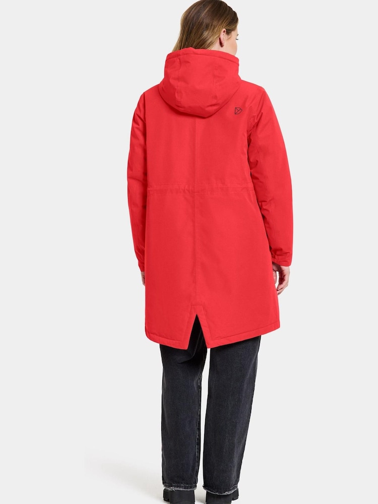 Didriksons Red Marta-Lisa Wns Parka 2 Jacket - Image 2 of 4