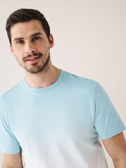 Light Blue Dip Dye T-Shirt - Image 4 of 7