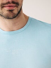 Light Blue Dip Dye T-Shirt - Image 5 of 7