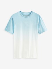 Light Blue Dip Dye T-Shirt - Image 6 of 7