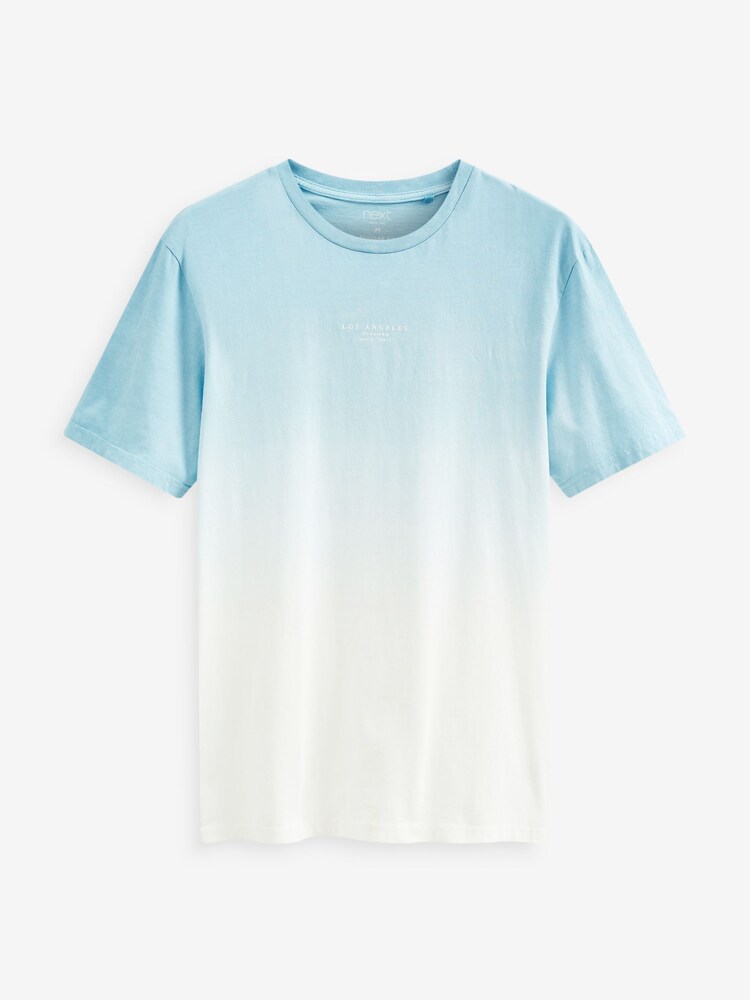Bleu clair - T-shirt Dip Dye - Image 6 of 7