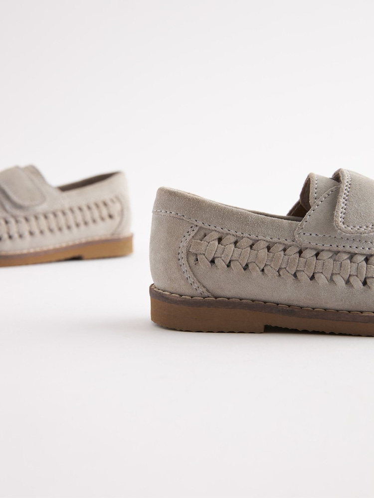 Stone Leather Woven Loafers - Image 5 of 5