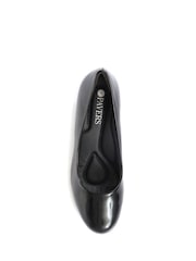 Pavers Black Patent Heeled Court Shoes - Image 5 of 6