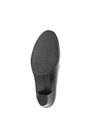 Pavers Black Patent Heeled Court Shoes - Image 6 of 6