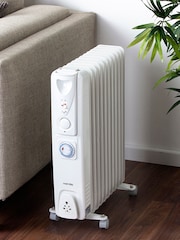 Warmlite White White 2500W Oil Filled Radiator - Image 1 of 4