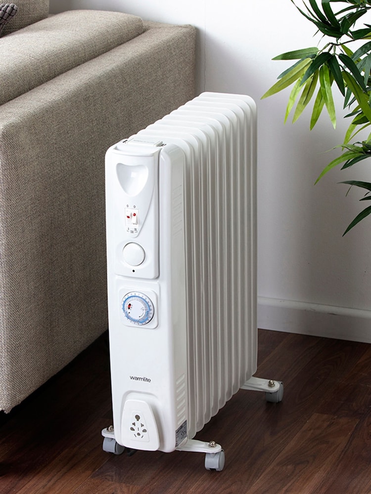 Warmlite White White 2500W Oil Filled Radiator - Image 1 of 4
