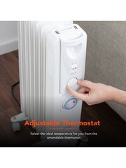 Warmlite White White 2500W Oil Filled Radiator - Image 6 of 10