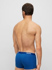 BOSS Blue/ Grey Power Trunks 3 Pack - Image 10 of 12