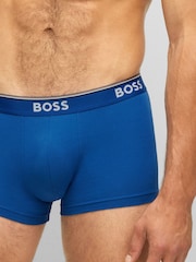 BOSS Blue/ Grey Power Trunks 3 Pack - Image 12 of 12
