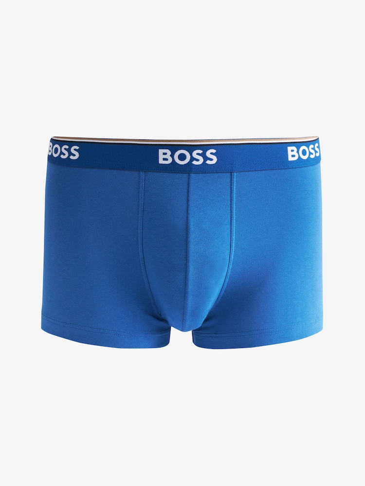 BOSS Blue/ Grey Power Trunks 3 Pack - Image 2 of 12