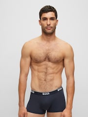 BOSS Blue/ Grey Power Trunks 3 Pack - Image 7 of 12