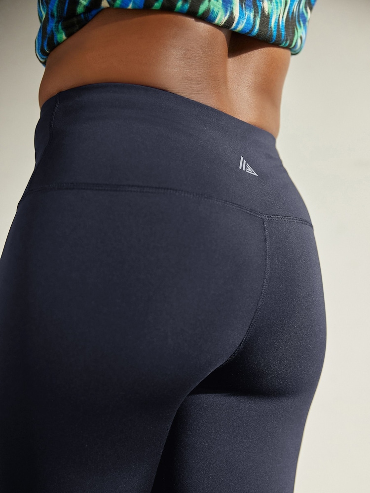 Navy Blue Active Yoga Leggings - Image 7 of 9