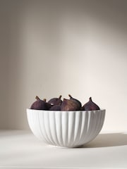 Truly Grey Small Fluted Serving Bowl - Image 1 of 2