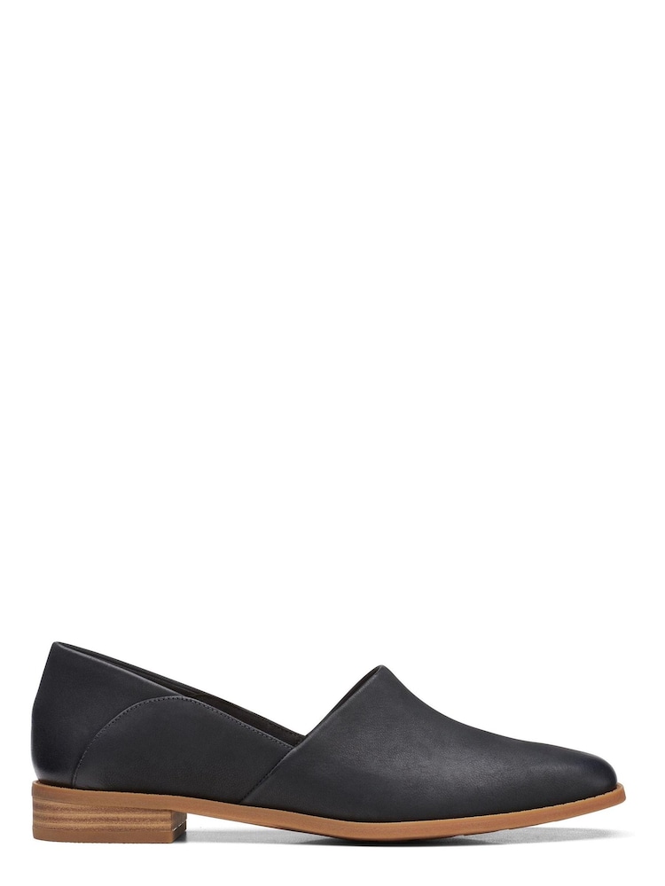 Clarks Black Leather Pure Belle Shoes - Image 1 of 7