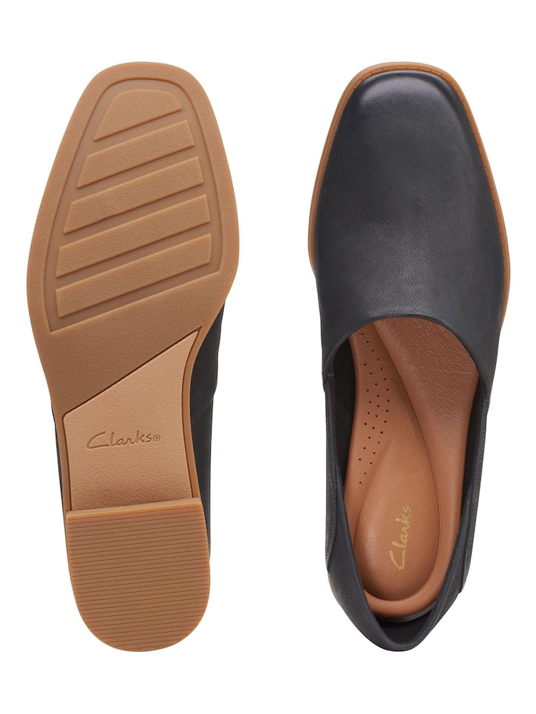 Clarks Black Leather Pure Belle Shoes - Image 7 of 7