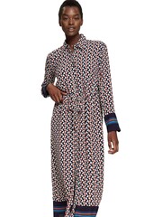 Esprit Navy Blue Patterned Shirt Dress - Image 1 of 7
