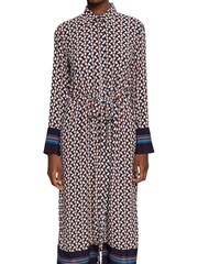 Esprit Navy Blue Patterned Shirt Dress - Image 3 of 7
