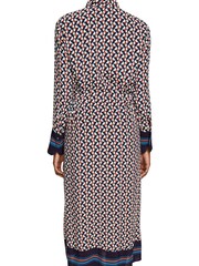 Esprit Navy Blue Patterned Shirt Dress - Image 4 of 7