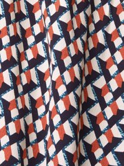 Esprit Navy Blue Patterned Shirt Dress - Image 7 of 7