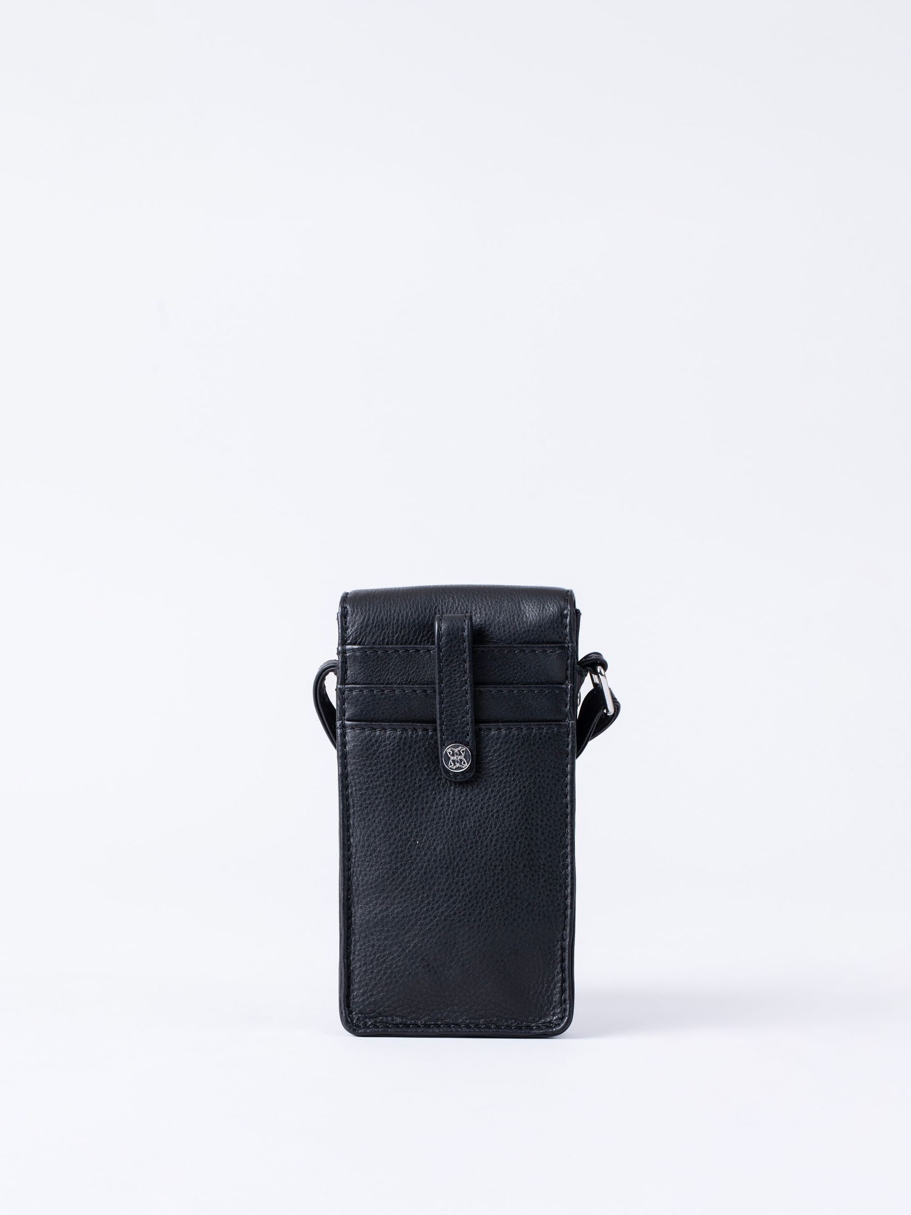 Buy Lakeland Leather Black Cross-Body Phone Pouch Bag from Next USA