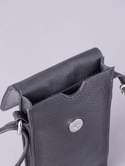 Lakeland Leather Black Cross-Body Phone Pouch Bag - Image 4 of 6