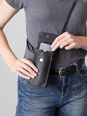 Lakeland Leather Black Cross-Body Phone Pouch Bag - Image 6 of 6