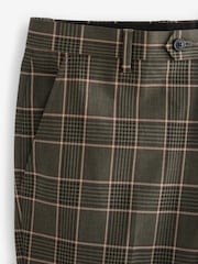 Braun - Karierte Hose mit Besatz - Bild 5 von 6