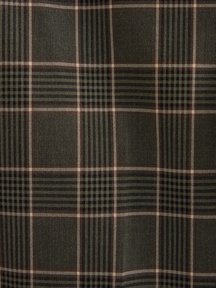 Braun - Karierte Hose mit Besatz - Bild 6 von 6
