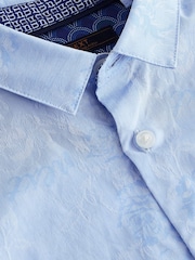 Blau gemustert - Langärmeliges Smart-Shirt (3 Monate – 7 Jahre) - Bild 1 von 8