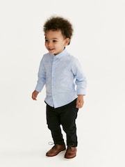 Blau gemustert - Langärmeliges Smart-Shirt (3 Monate – 7 Jahre) - Bild 2 von 8