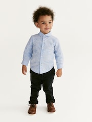Blau gemustert - Langärmeliges Smart-Shirt (3 Monate – 7 Jahre) - Bild 3 von 8