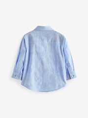 Blau gemustert - Langärmeliges Smart-Shirt (3 Monate – 7 Jahre) - Bild 7 von 8