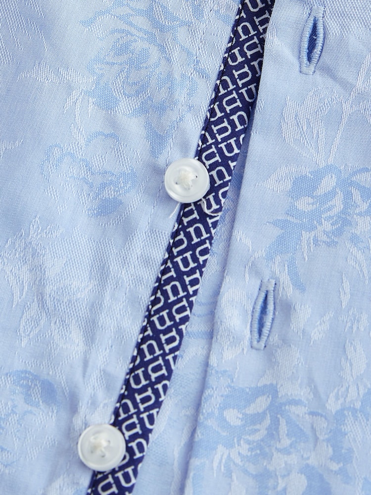 Blau gemustert - Langärmeliges Smart-Shirt (3 Monate – 7 Jahre) - Bild 8 von 8