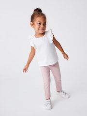 Pink 1 Pack Elasticated Waist Jeggings (3mths-7yrs) - Image 2 of 6