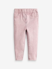 Pink 1 Pack Elasticated Waist Jeggings (3mths-7yrs) - Image 5 of 6