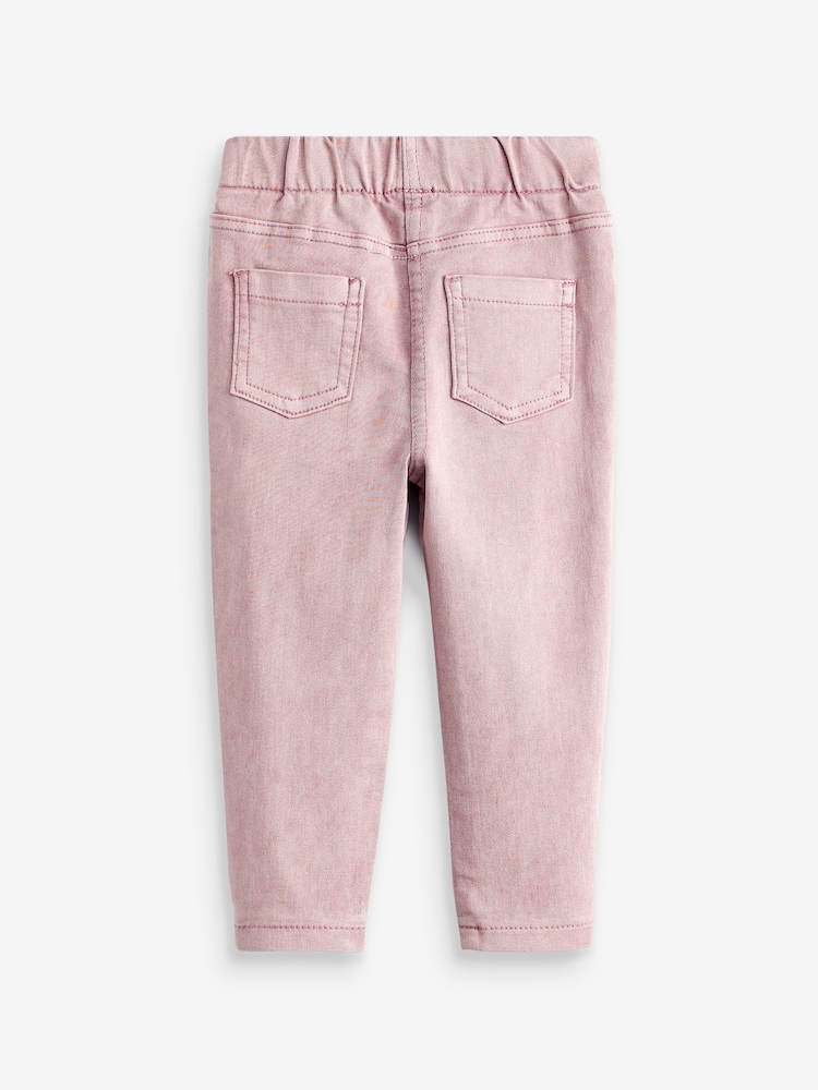 Pink 1 Pack Elasticated Waist Jeggings (3mths-7yrs) - Image 6 of 6