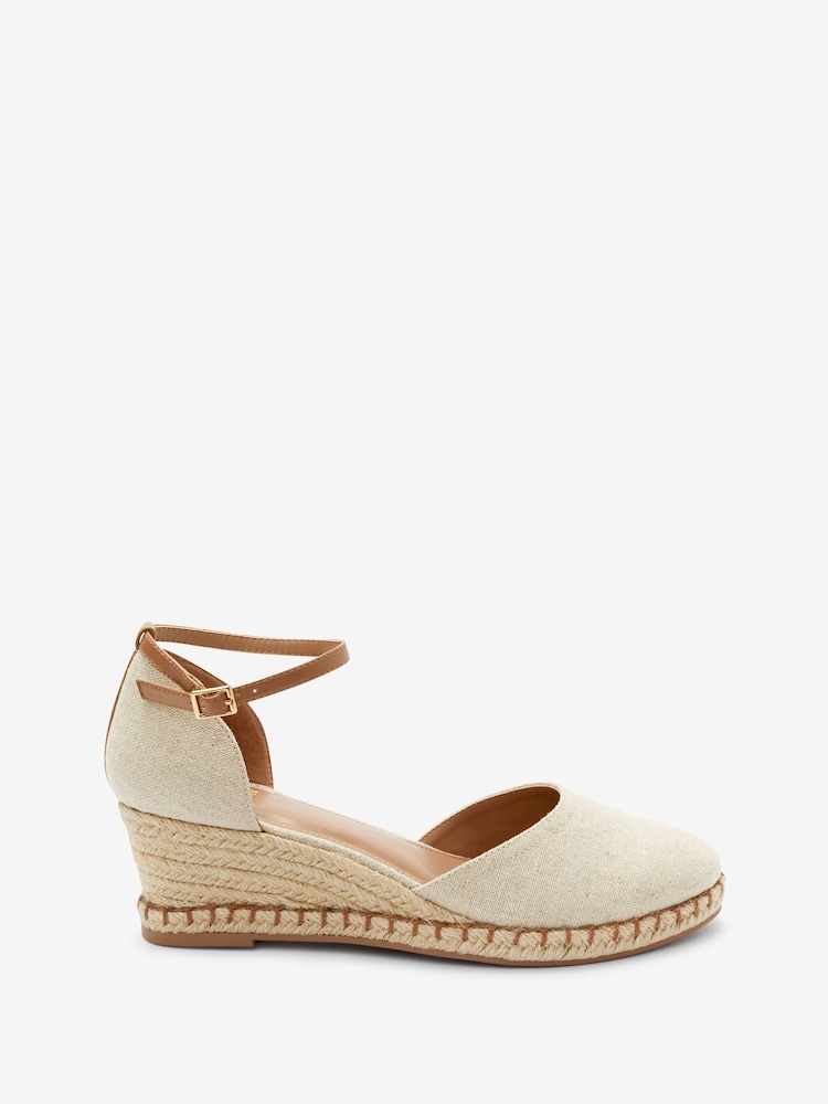 Neutral Regular/Wide Fit Forever Comfort® Closed Toe Wedges - Image 3 of 6