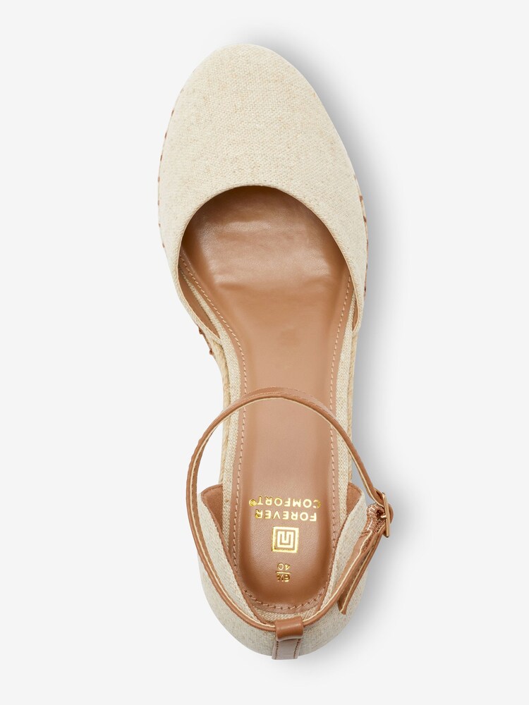 Neutral Regular/Wide Fit Forever Comfort® Closed Toe Wedges - Image 5 of 6