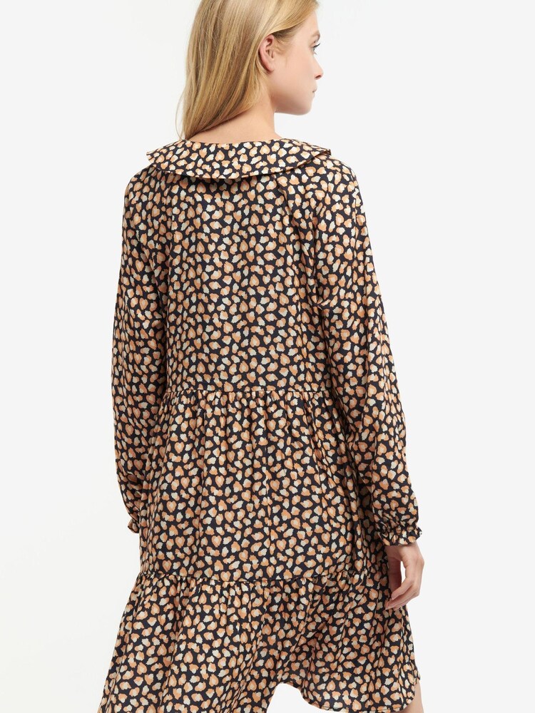 Barbour® Navy Blue Printed Apia Starling Peplum Dress - Image 1 of 5
